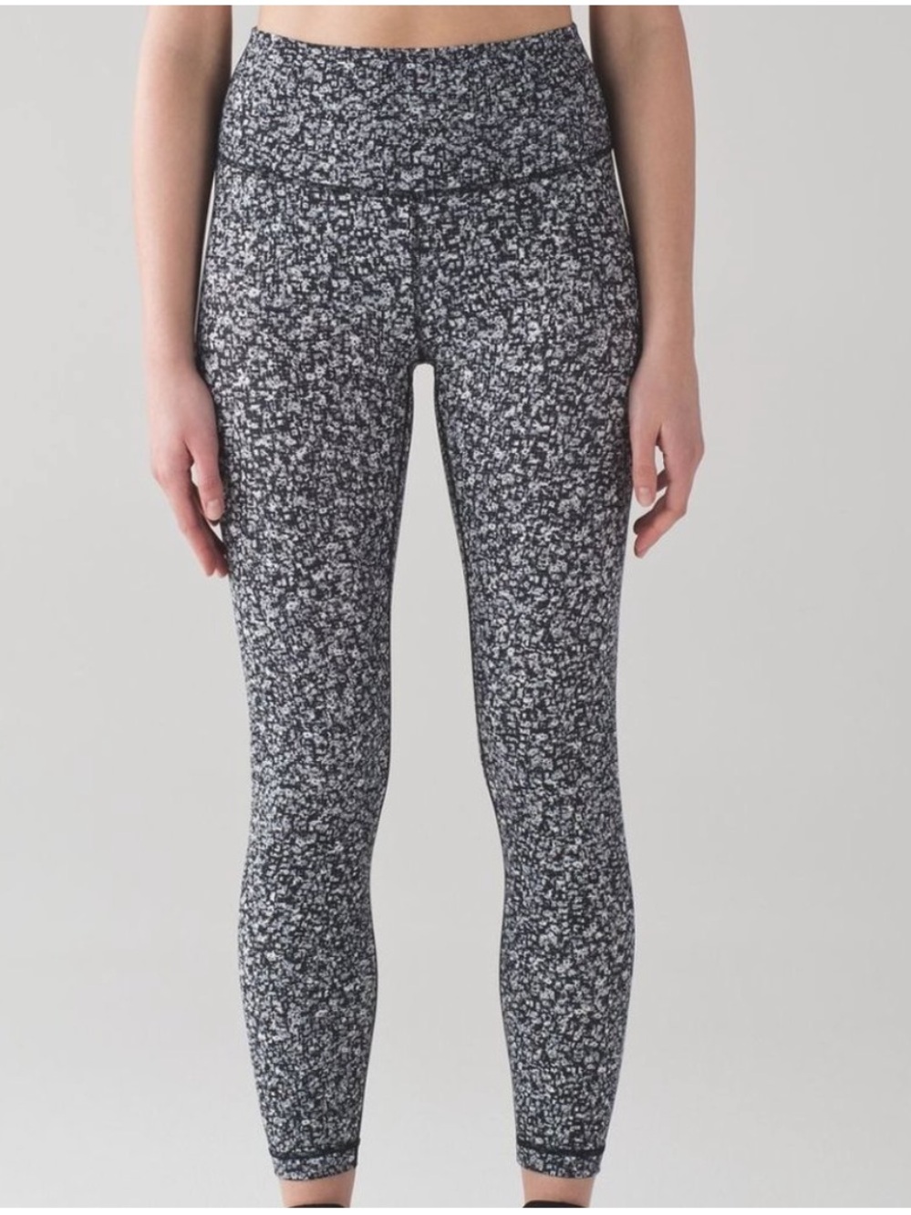 Lululemon Wunder Under Daisy Dust 7/8 Length Legging